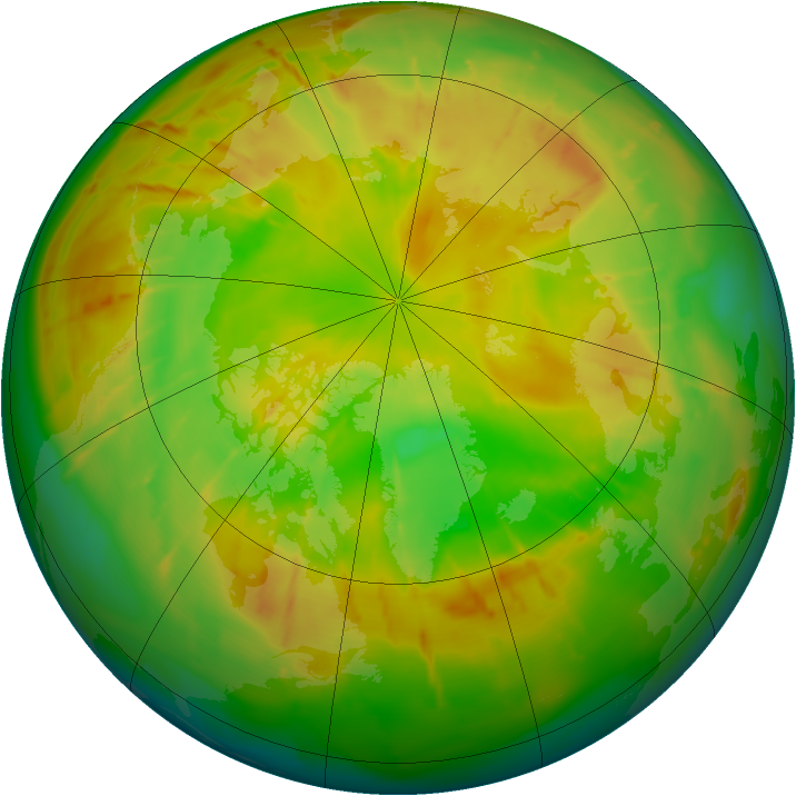 Arctic ozone map for 04 June 2010
